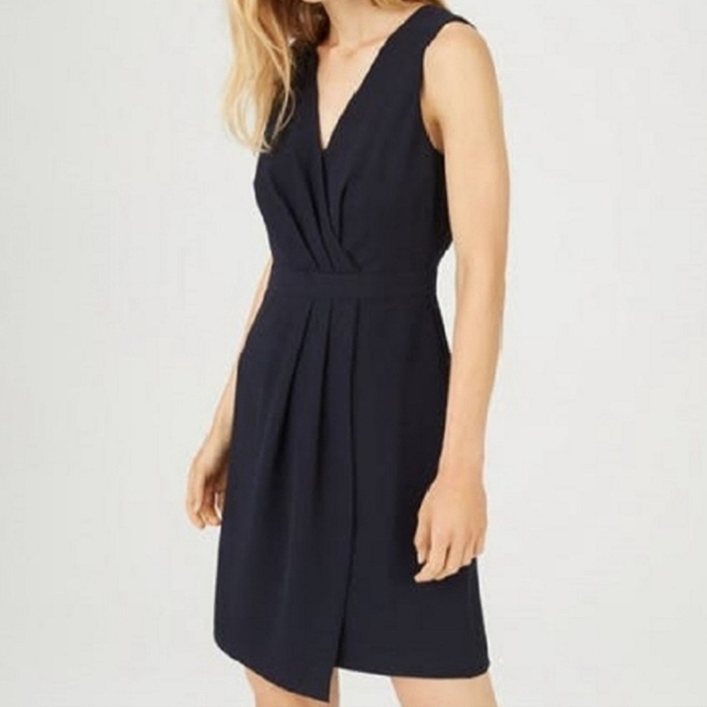 Club Monaco Winhona Draped V-Neck Sleeveless Dress Size 10